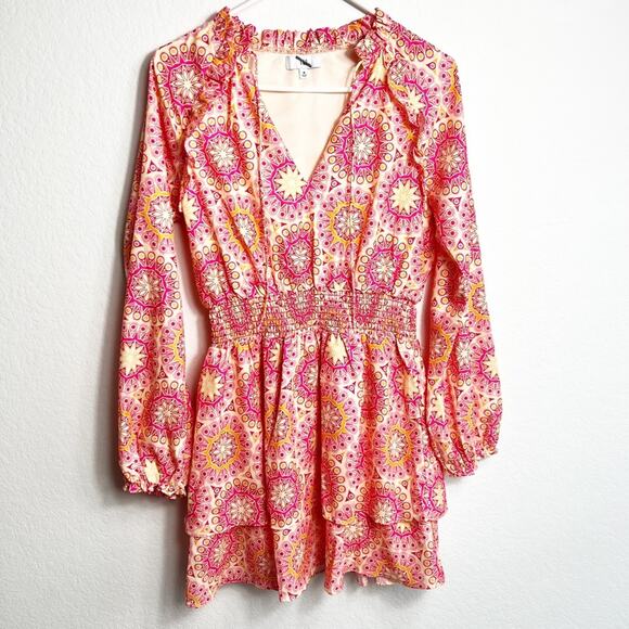 NSR Women’s Mini Valentina Style Long Sleeve Dress Size Medium New - Picture 3 of 6